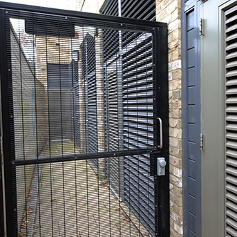 STEEL MESH GATE INSTALLED IN LONDON