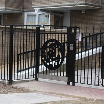 COMMUNITY ENTRANCE STEEL GATE AND FENCING